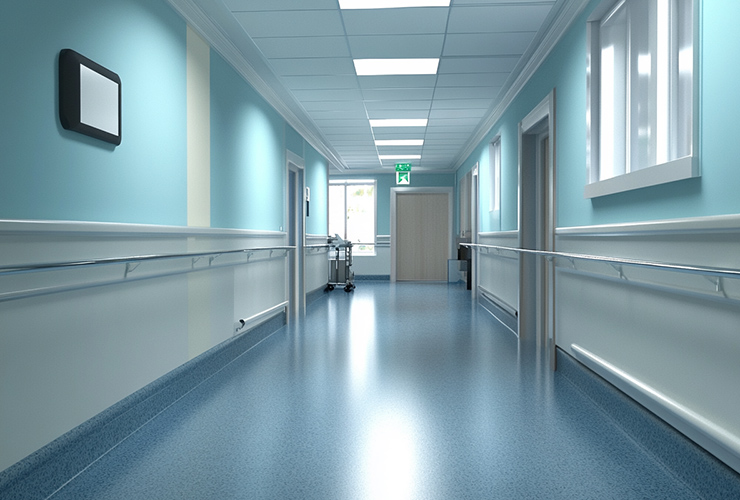 Small Hospital Bathroom Corridor Handrail: ECONLEY TECHNOLOGY’s Safe, Space-Saving Solution for Comp
