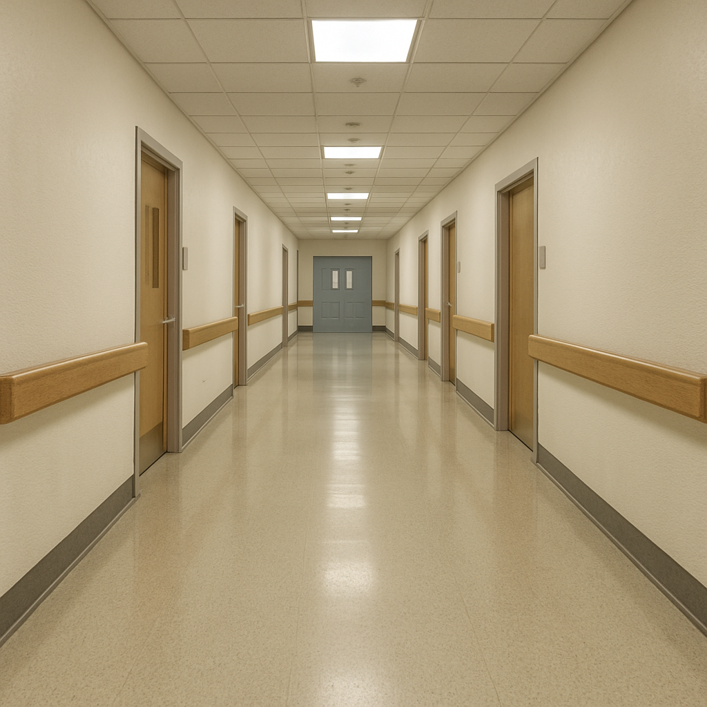 Hospital Special Crash-Resistant Handrail Effect Diagram