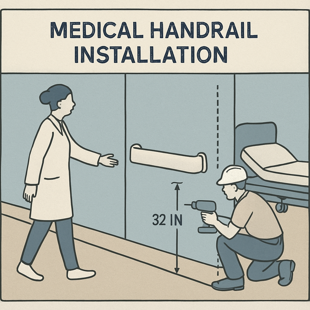 Medical Handrail Installation Real Effect Diagram