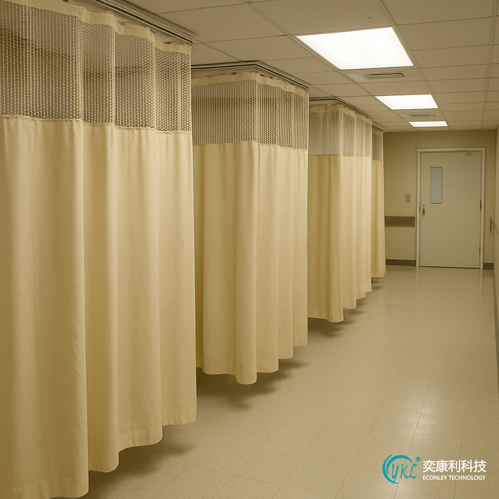 China Hospital Special Antibacterial Flame-Retardant Curtains