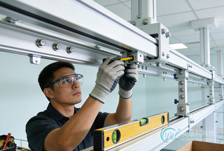 Medical Track Installation Site Photos Witness Professional Healthcare Facility Upgrades