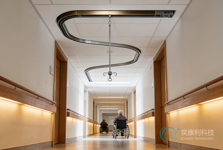 Nursing Home Hidden Track Enhancing Safety and Comfort for Elderly Care