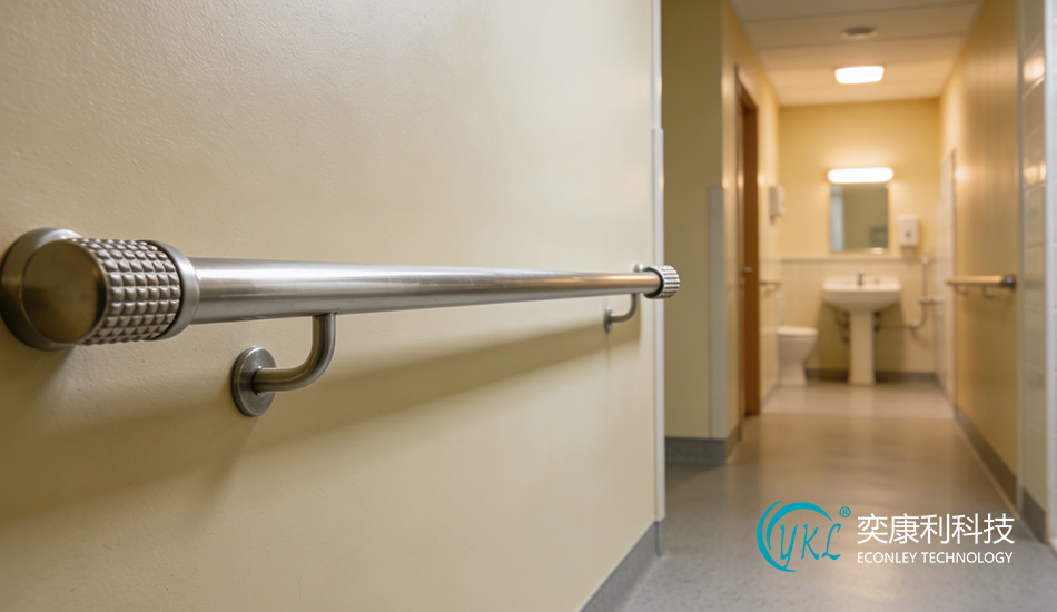 Small Hospital Bathroom Corridor Handrail