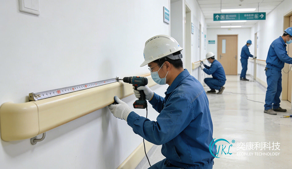 Hospital Crash-Resistant Handrail Installation Team