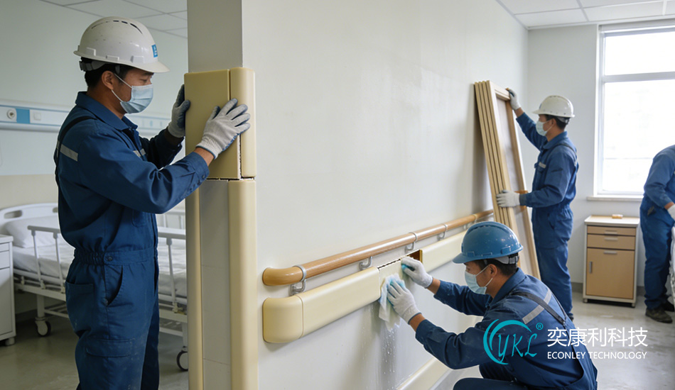 Hospital Crash-Resistant Handrail Installation Team