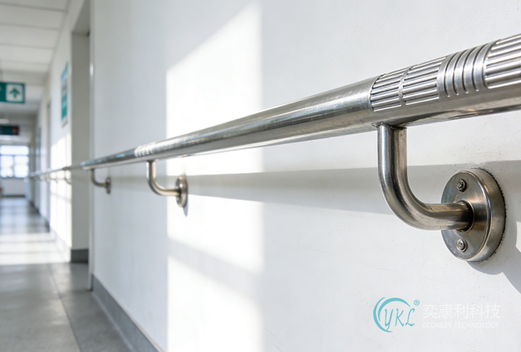 Hospital Crash-Resistant Handrail Standard CAD Drawings Safeguarding Healthcare Environments