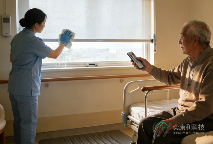 China Nursing Home Eco-Friendly Roller Blind Projects For Sustainable Senior Living