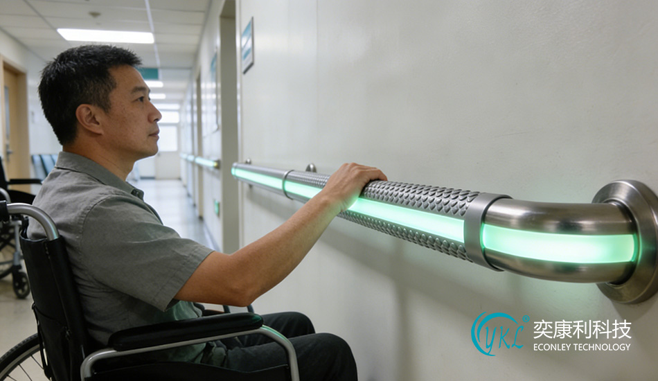 hospital corridor handrail