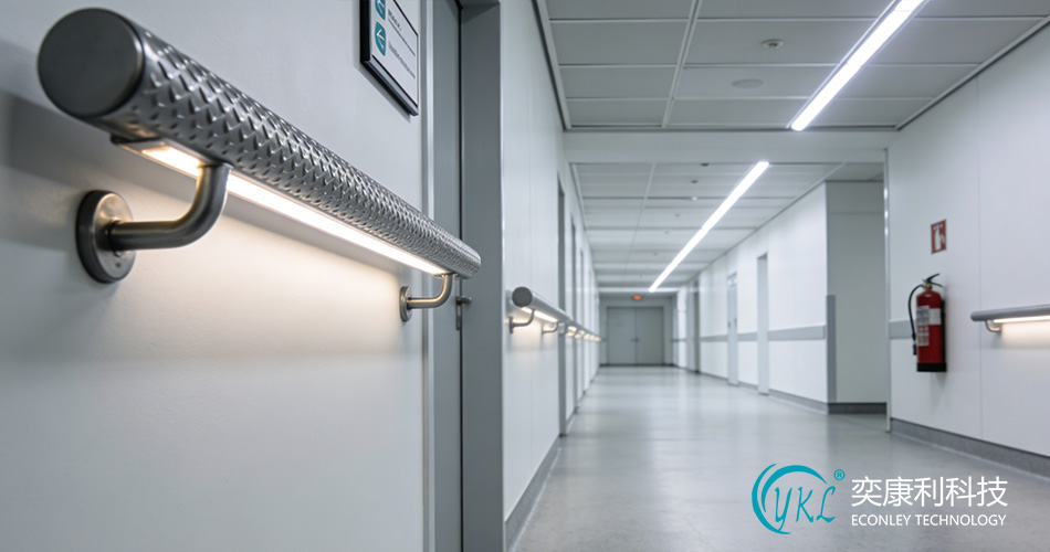 Hospital corridor handrails Hospital corridor handrails