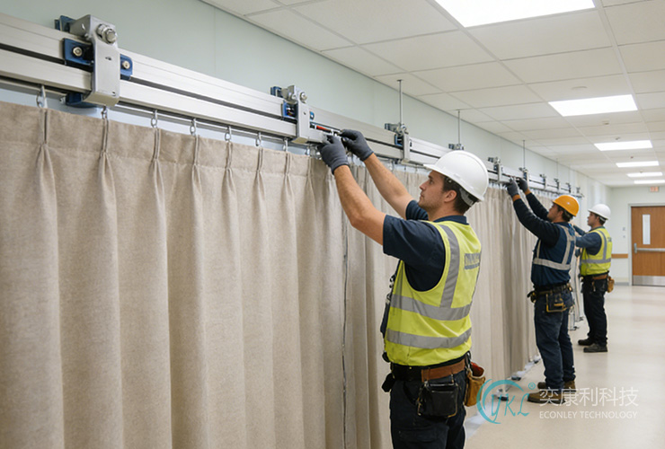 Fire-Retardant Hospital Curtains and Tracks | NFPA 701 Certified | Econley